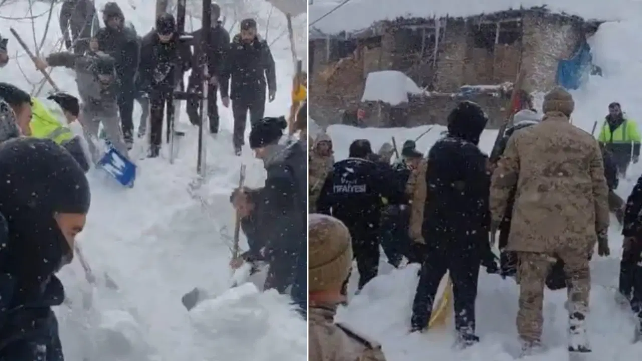 Van'ın Çatak ilçesinde 6 noktaya çığ düştü: 1 kişi hayatını kaybetti, evler tahliye edildi