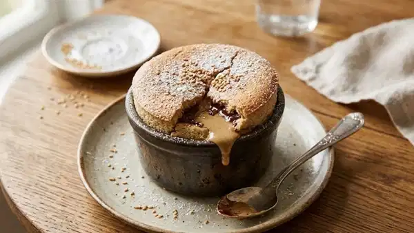 Tatlı krizlerine aromatik dokunuş: Tahinli sufle tarifi
