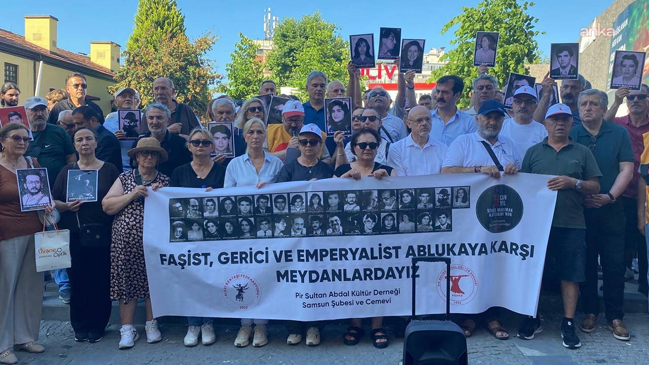Samsun'da Madımak anması: 'Sivas davası biz bitti demeden bitmez'