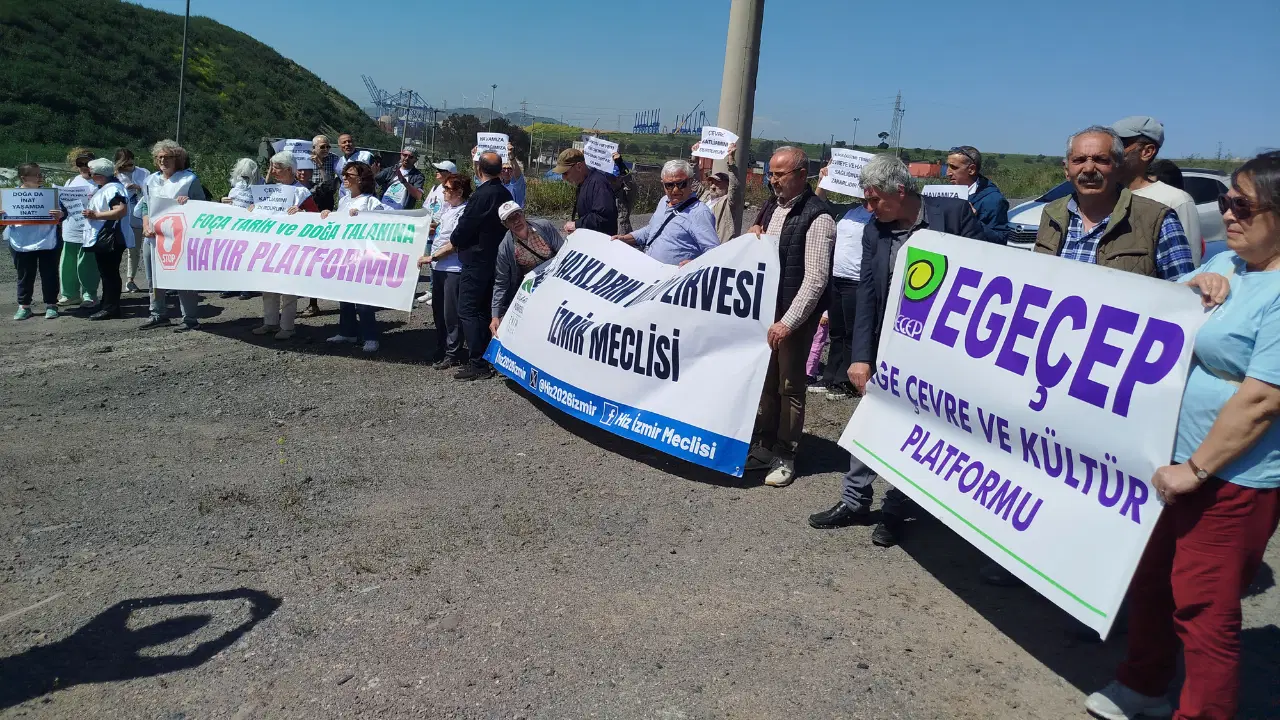 Aliağa’da klinker öğütme tesisi tepkisi: Çimento değil yaşam istiyoruz