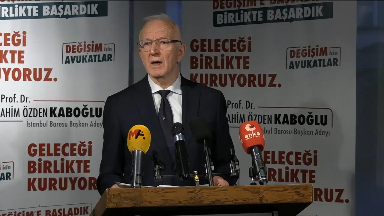 İbrahim Kaboğlu İstanbul Barosu Başkanlığına yeniden aday oldu: 'Türkiye'de hukuku etkili kılmaya davet ediyorum'