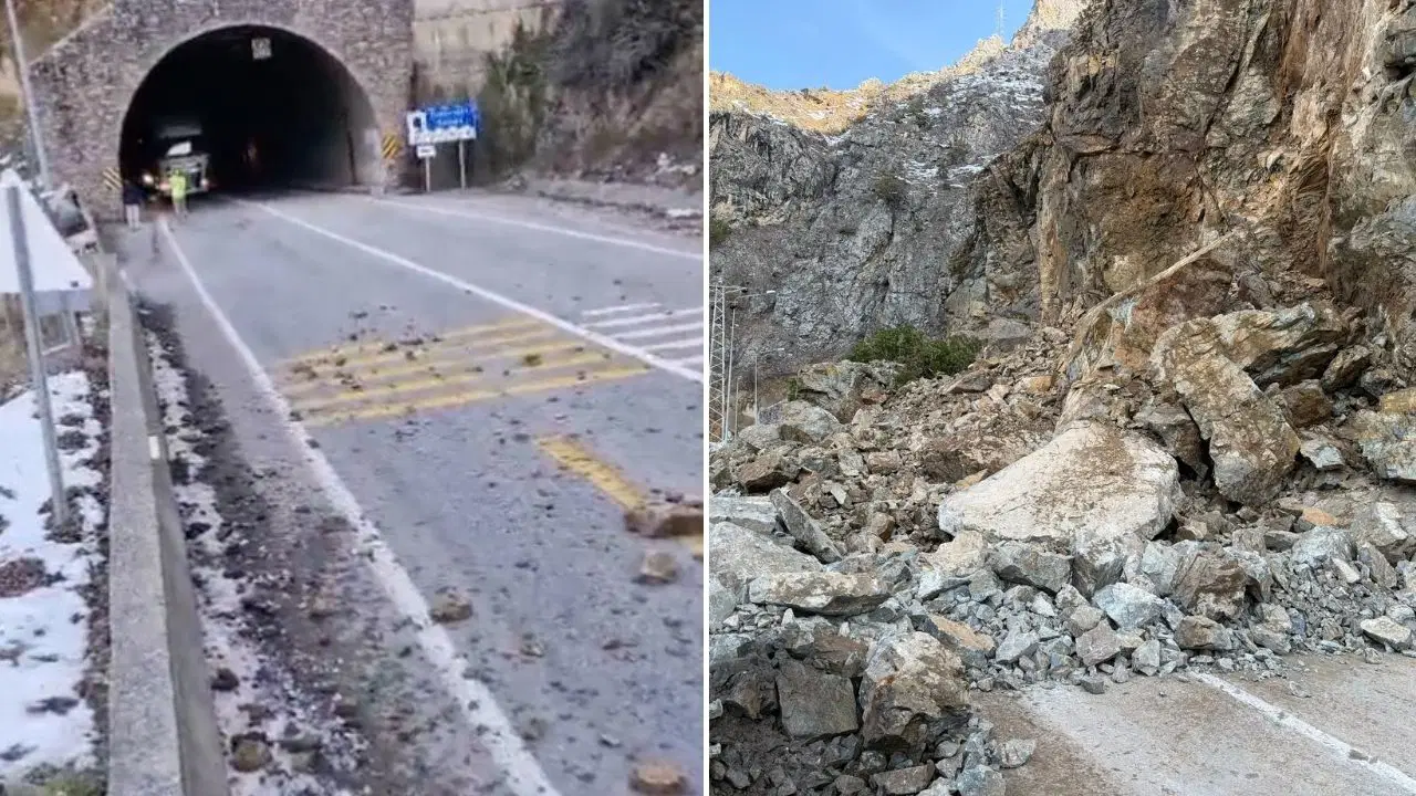 Gümüşhane-Giresun kara yolu ulaşıma kapandı