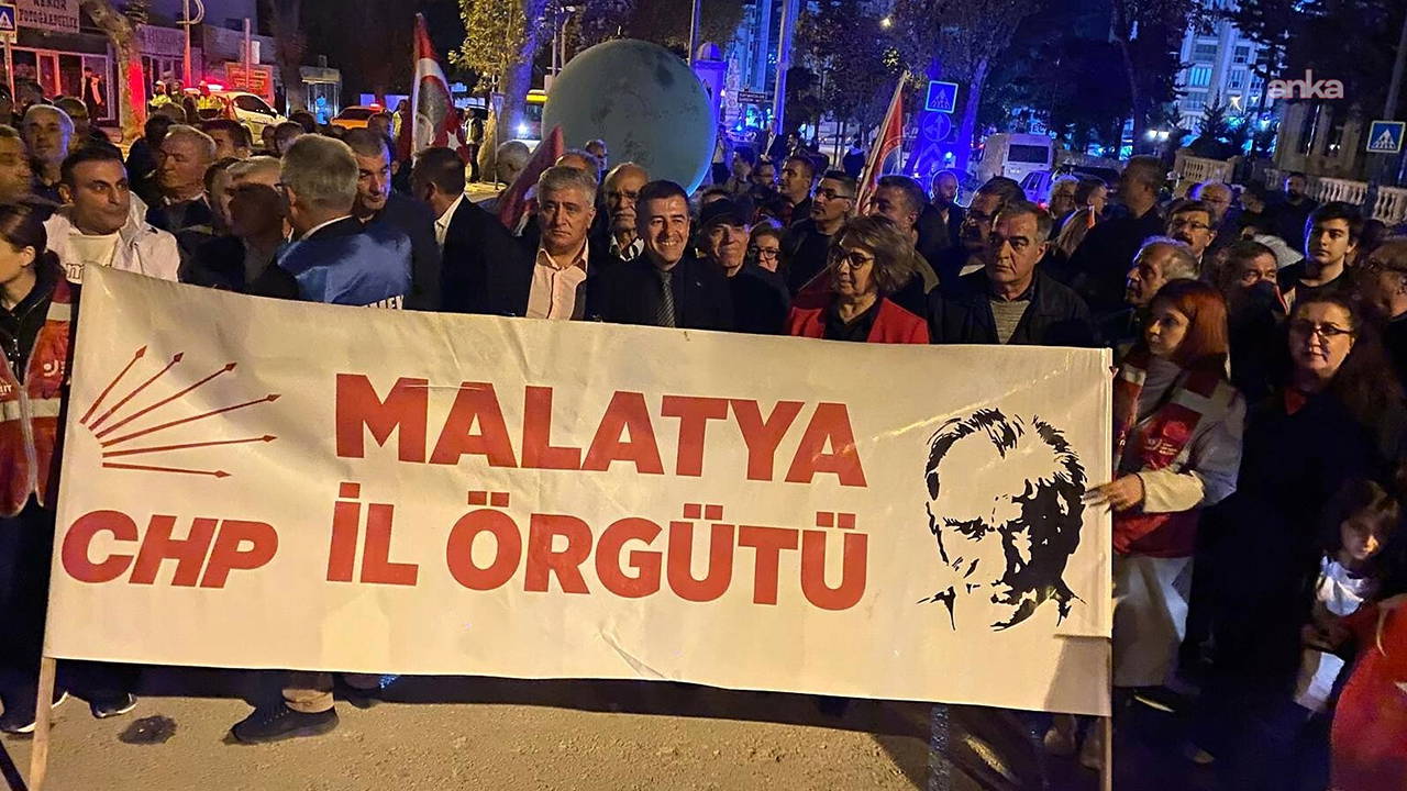 CHP Malatya İl Başkanlığından 'Cumhuriyet Yürüyüşü'