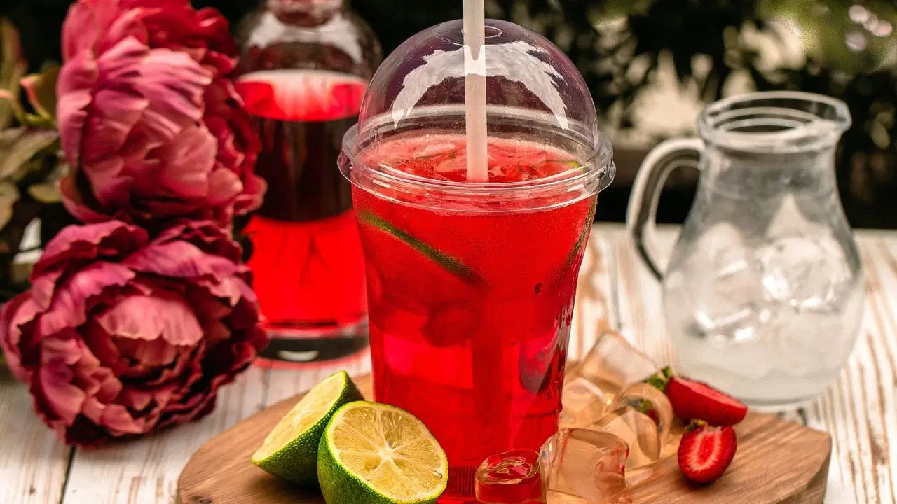 İçimiyle ferahlatan orman meyveli ve hibiskuslu soğuk çay