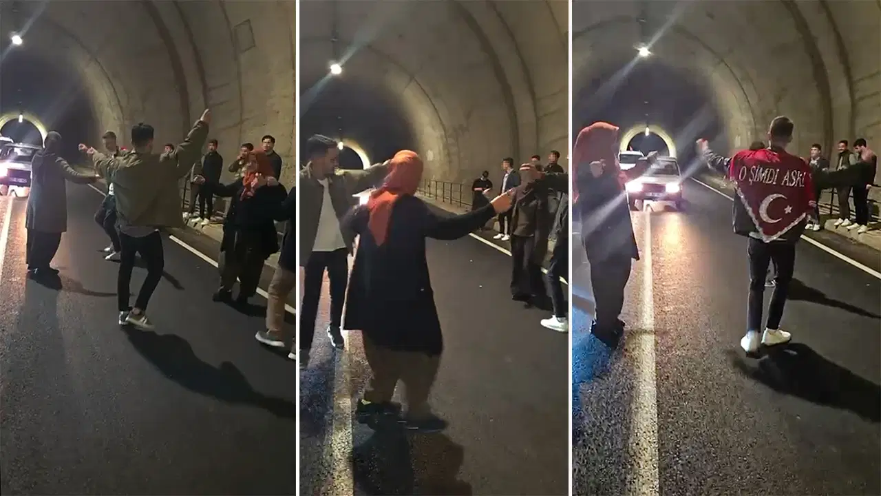 Asker eğlencesi konvoyuyla tüneli kapatanlara 45 bin lira ceza