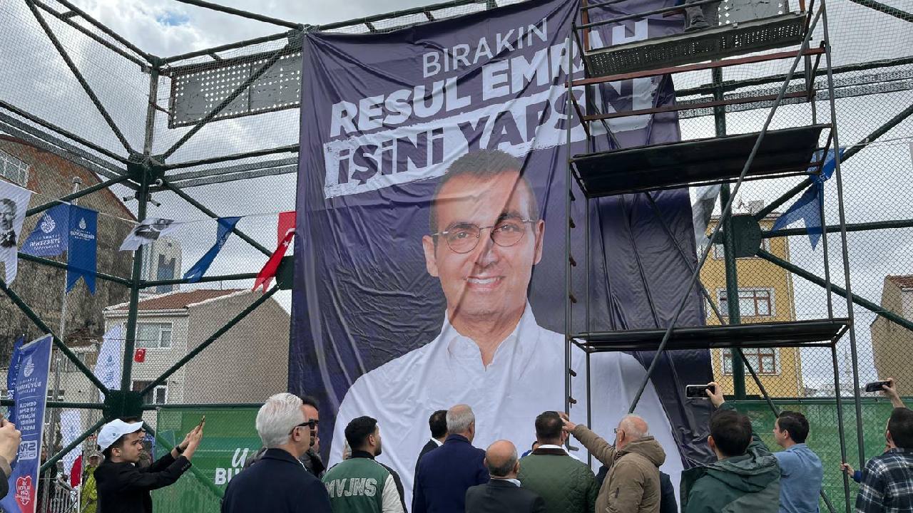 Özgür Özel'in katılacağı açılış öncesi pankart krizi!