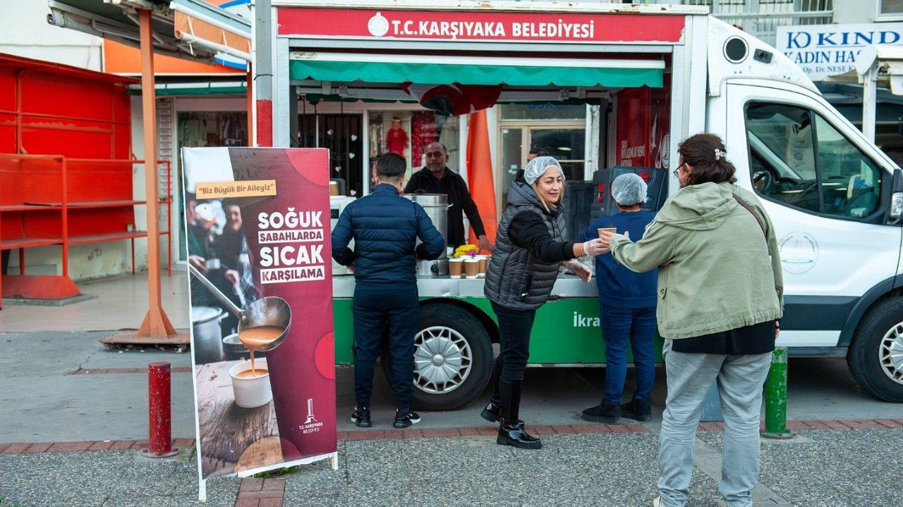 Karşıyaka’da soğuk sabahlara sıcak dokunuş