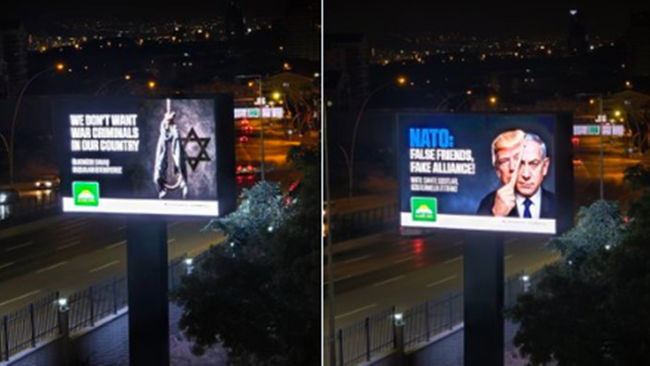 NATO karşıtı görseller üzerine elektrik kesintisi!