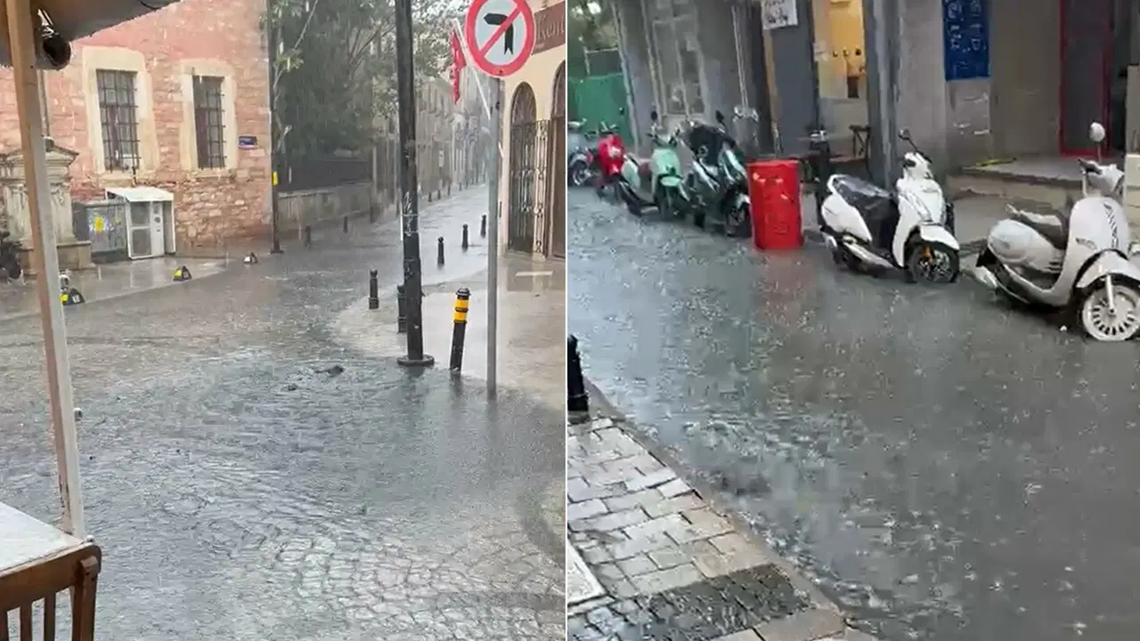 Çanakkale’de sağanak etkili oldu: Yollar göle döndü!