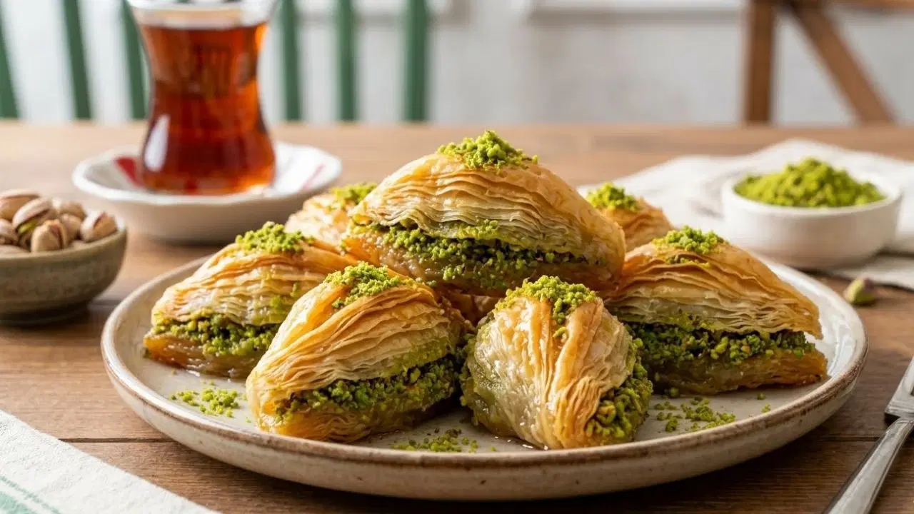 Görünümüyle mest eden içi dolgulu şaheser: Çıtır midye baklava tarifi...