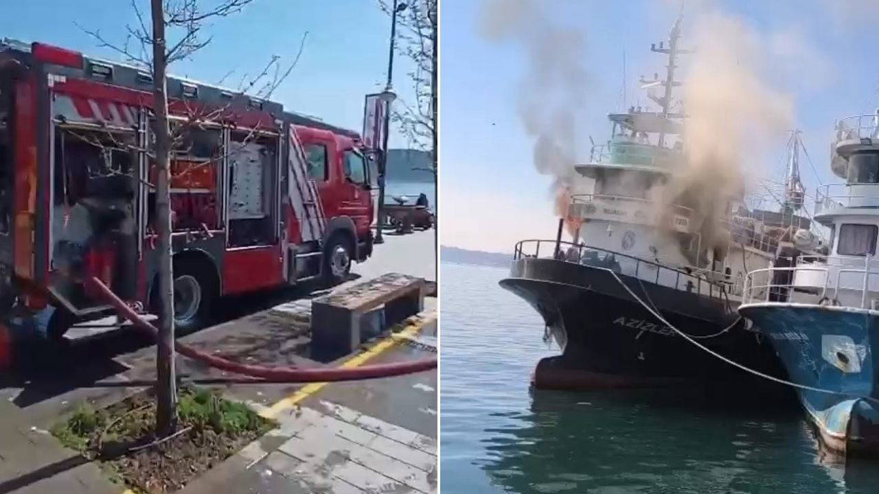 Son Dakika... Sarıyer'de teknede yangın: Ekipler sevk edildi