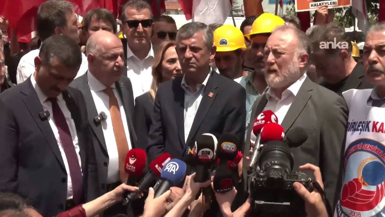 Muhalefet partileri Doruk Madencilik işçilerinin yanında... Özgür Özel konuştu: Doruk Madencilik işçileri bu parayı kamuoyu desteğiyle alacak