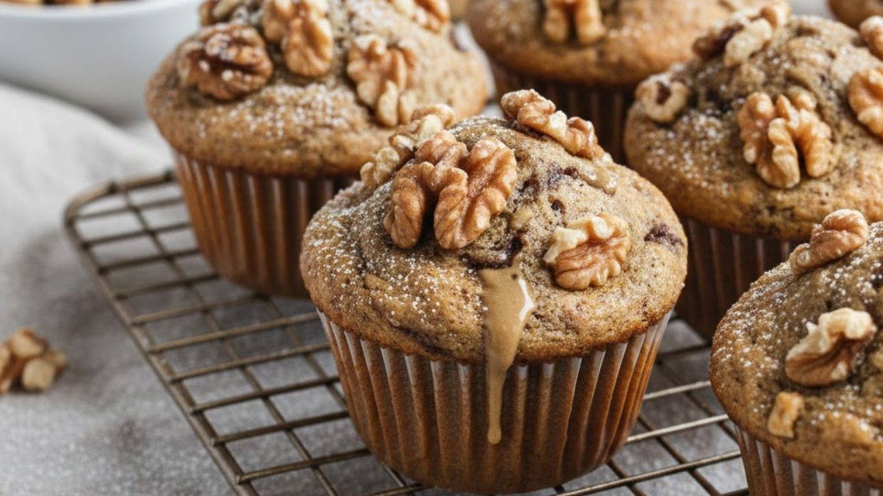 Sonbahara çok yakışan enfes atıştırmalık: Cevizli tahinli muffin tarifi