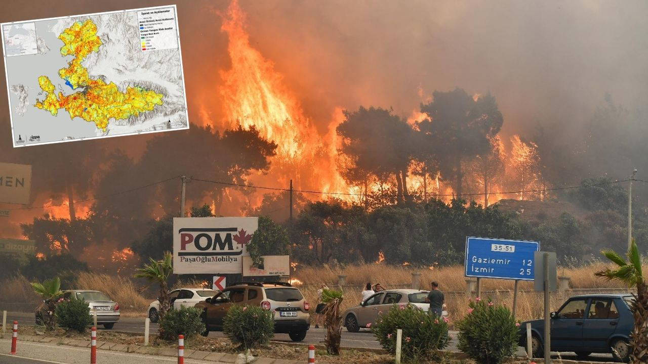İZPA İzmir’in orman yangını risk haritasını oluşturdu