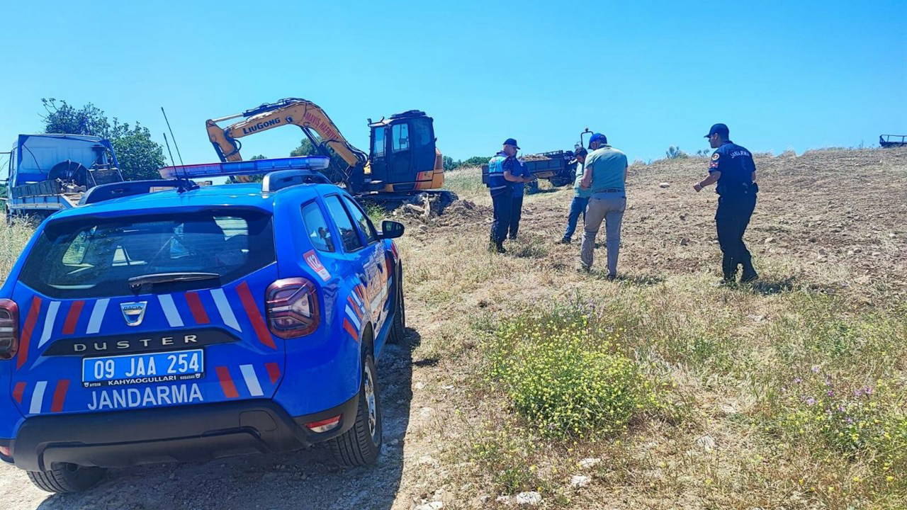 Kaçak kazı sırasında yakalandılar