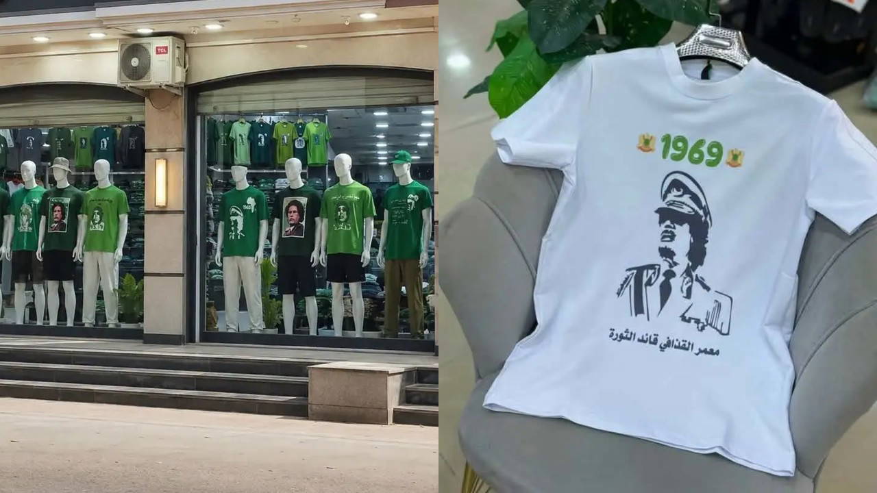 Libya’da ‘Kaddafi’ modası: Tişörtler tartışma yarattı