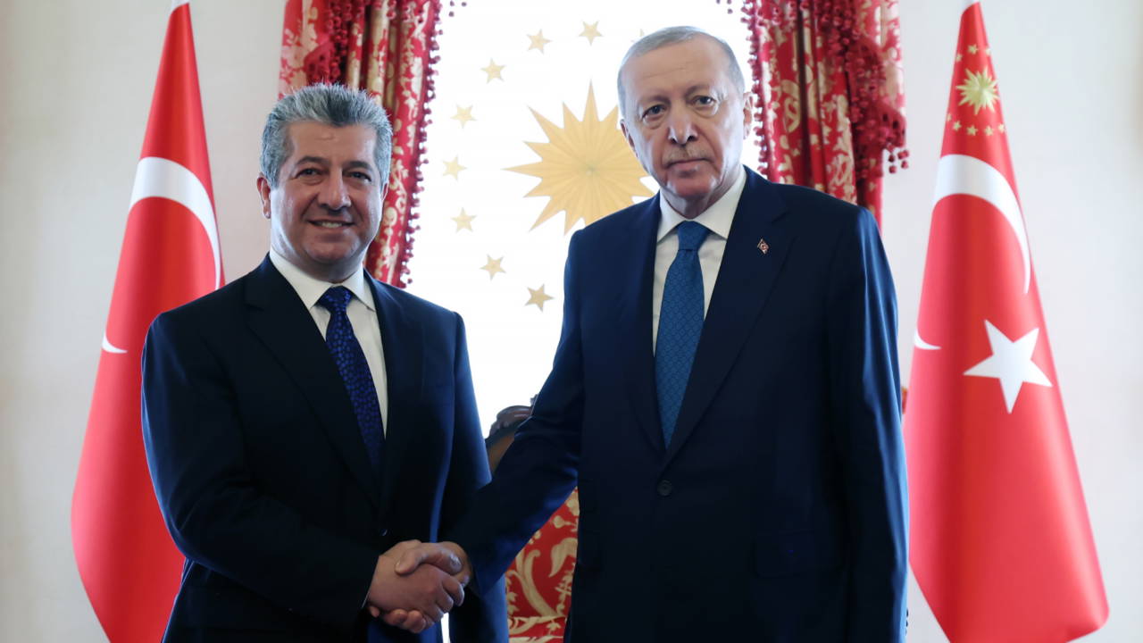 Erdoğan, Mesrur Barzani'yi kabul etti