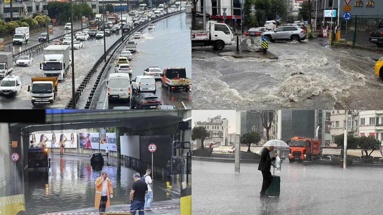 İstanbul’da sağanak hayatı felç etti: Marmara’da sarı alarm