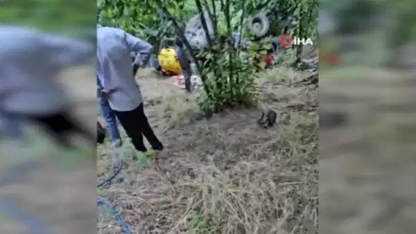Kontrolden çıkan traktör can aldı: 3 çocuk annesi hayatını kaybetti