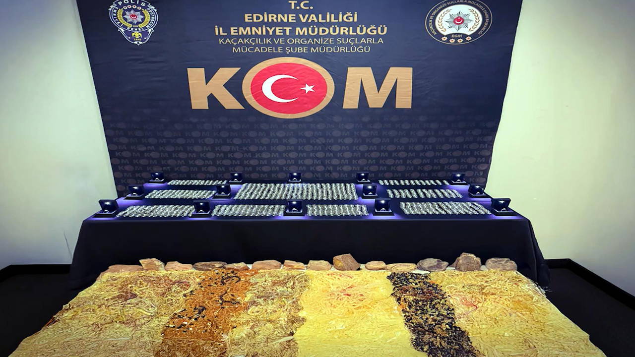 TIR'dan kehribar ile pırlanta taşlı yüzükler çıktı!