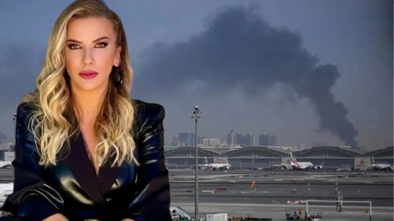 Ivana Sert Dubai'de mahsur kaldı: Uçak kalkarken patlamalar meydana geldi!