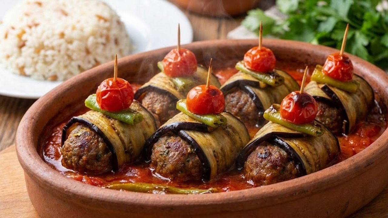 Patlıcan ve köftenin en şık buluşması: Davet sofralarının kurtarıcısı İslim Kebabı tarifi...