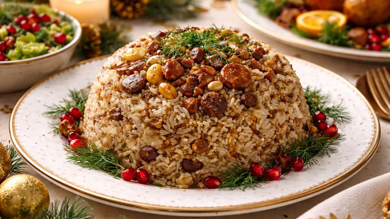 Yılbaşı sofranızın baş tacı olacak: Tam kıvamında 'kestaneli ciğerli iç pilav' tarifi