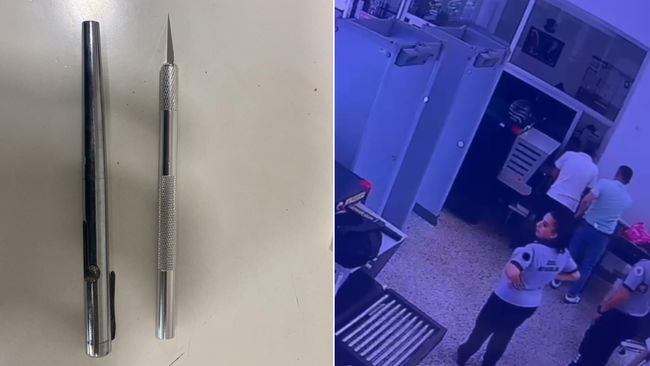 Suikast silahıyla girmeye çalıştı
