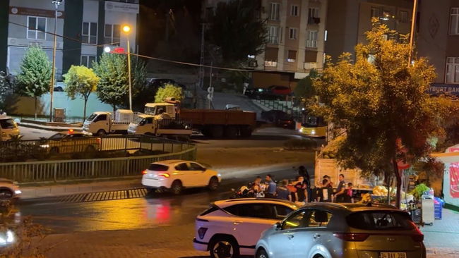 İstanbul'da dehşet anları... 