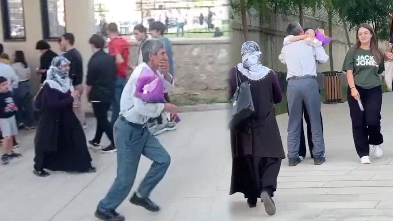 YKS çıkışında kızını çiçeklerle karşılamıştı... O anları anlattı