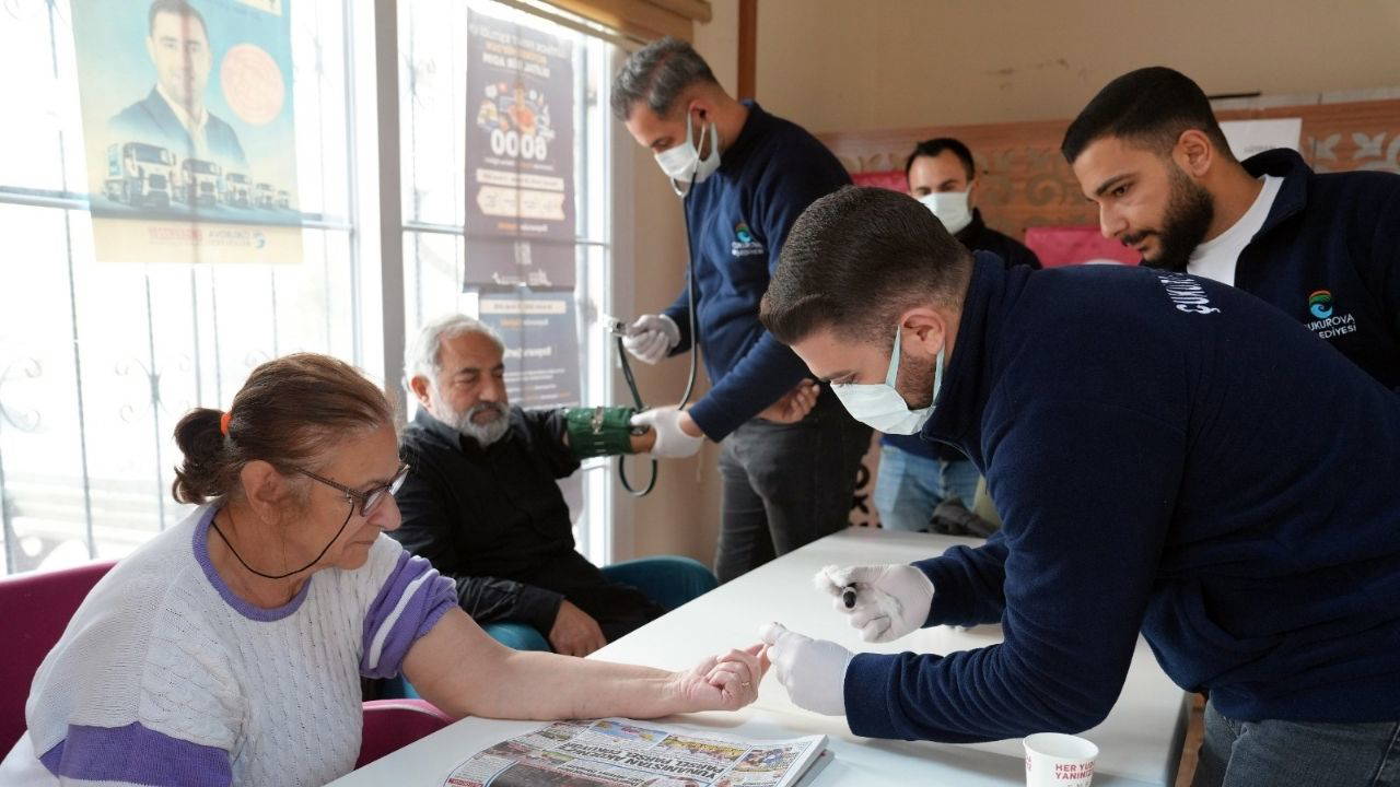 Çukurova Belediyesinden emeklilere sağlık taraması
