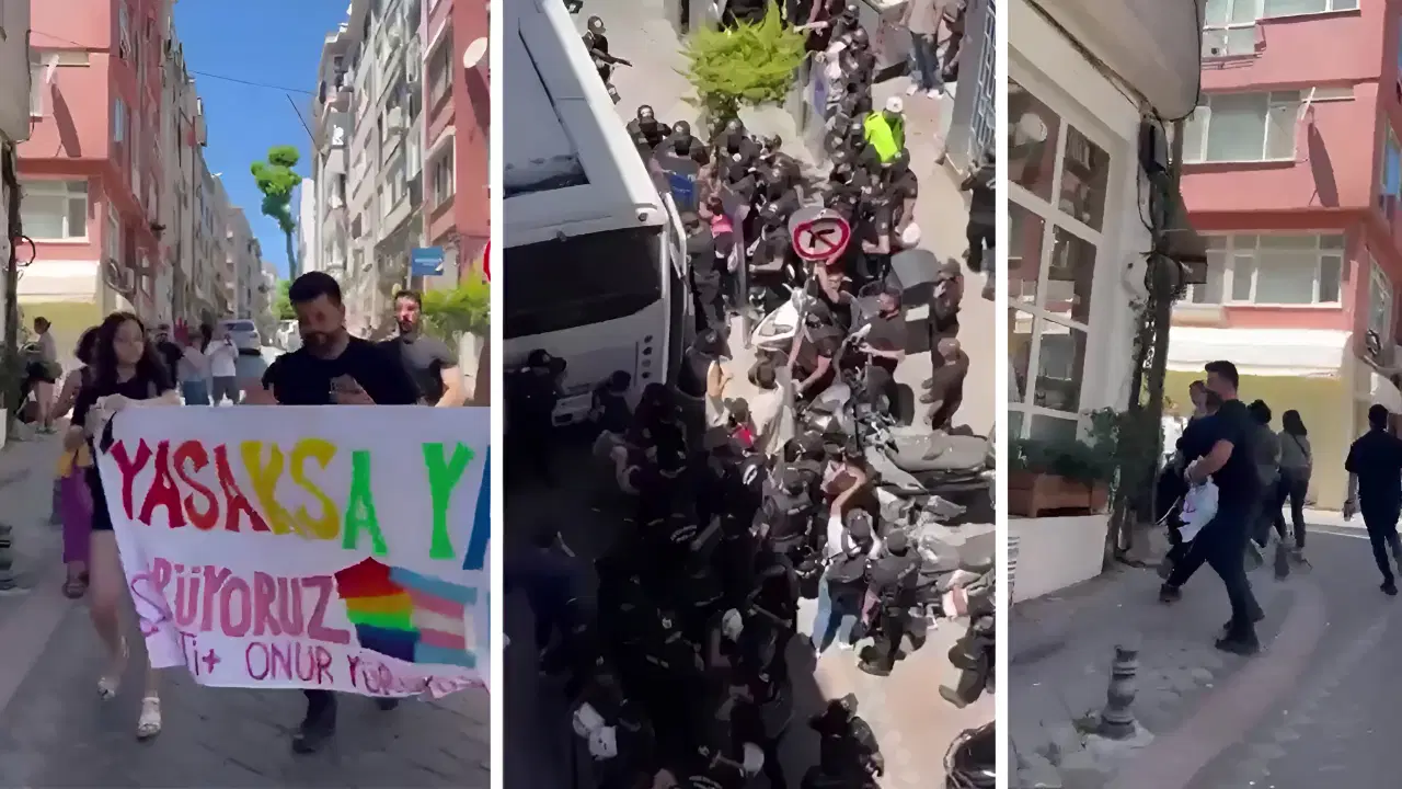 İstanbul Onur Yürüyüşü'ne polis müdahalesi: Çok sayıda kişi gözaltına alındı!