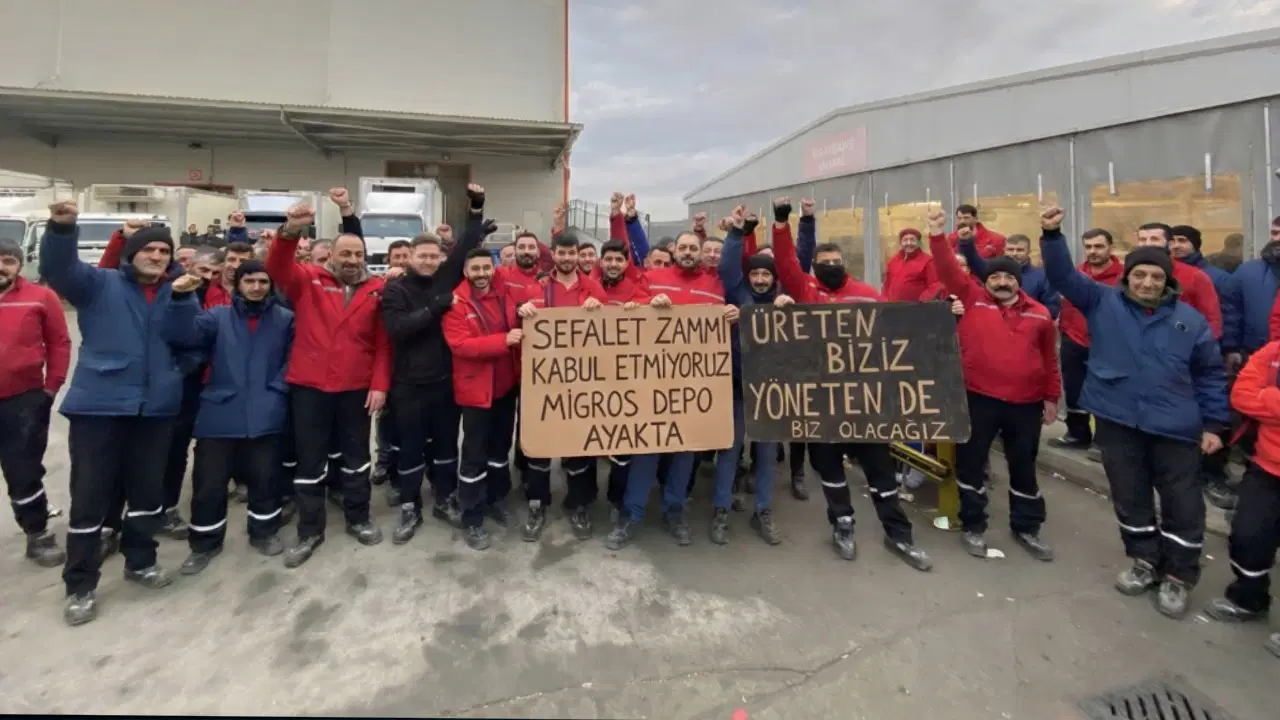 Depo işçilerinin direnişi zaferle sonuçlandı...Migros'tan açıklama: 'Çözümlenmemiş hiçbir konu kalmamıştır'