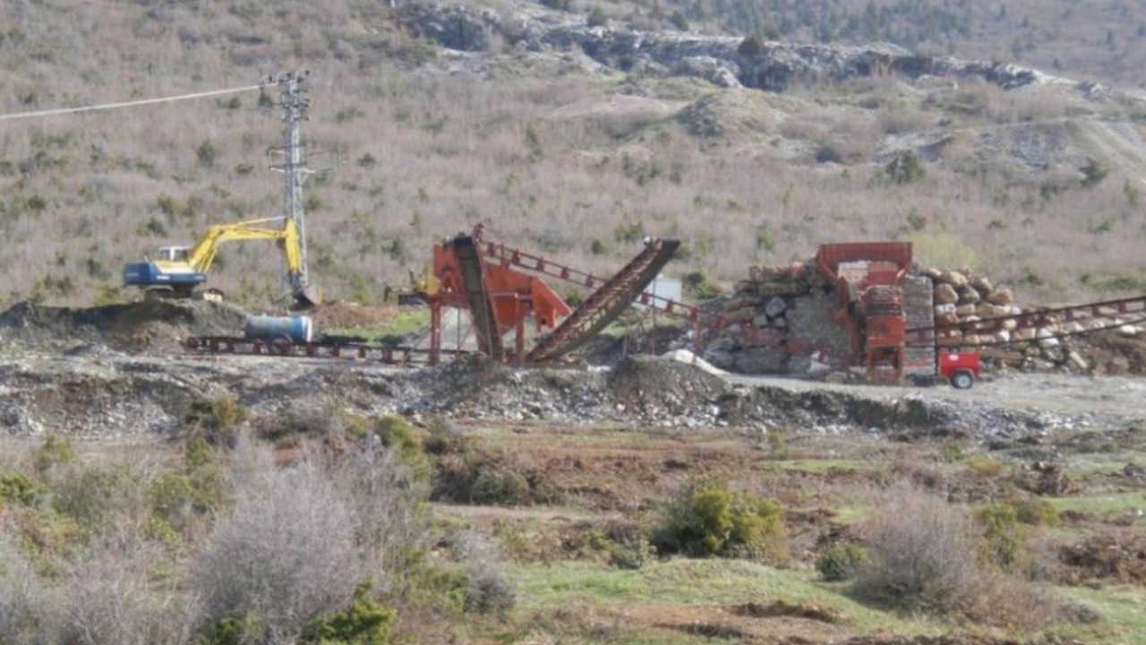 Ladik’teki taş  ocağına tepki