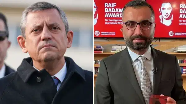 Özgür Özel, tutuklu gazeteci Alican Uludağ’ı ziyaret etti