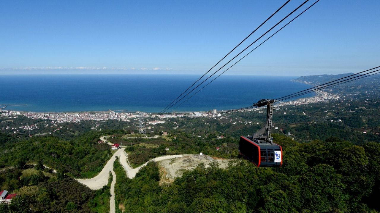 Beşikdüzü Teleferiği 70 bine yakın ziyaretçiyi ağırladı