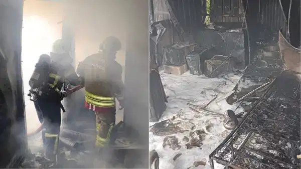 Depremin 3'üncü yıldönümü yaklaşıyor: Depremzede ailenin yaşadığı konteynerde yangın!