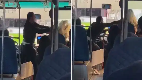 Kadın yolcuyla kavga eden otobüs şoförü gözaltına alındı