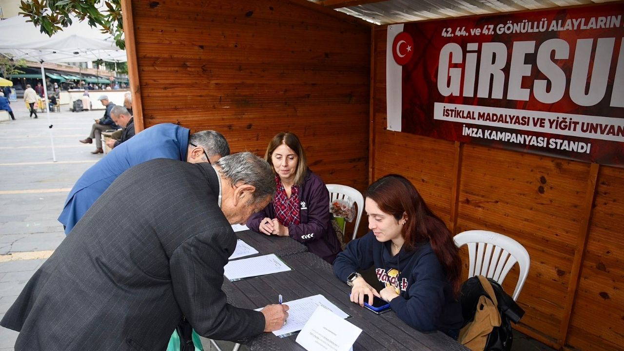Giresun’da istiklal madalyası ve ‘yiğit’ unvanı için başlatılan imza kampanyası büyüyor