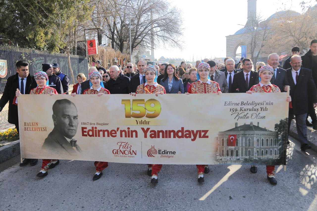 Edirne Belediyesi 159. yılını kutladı