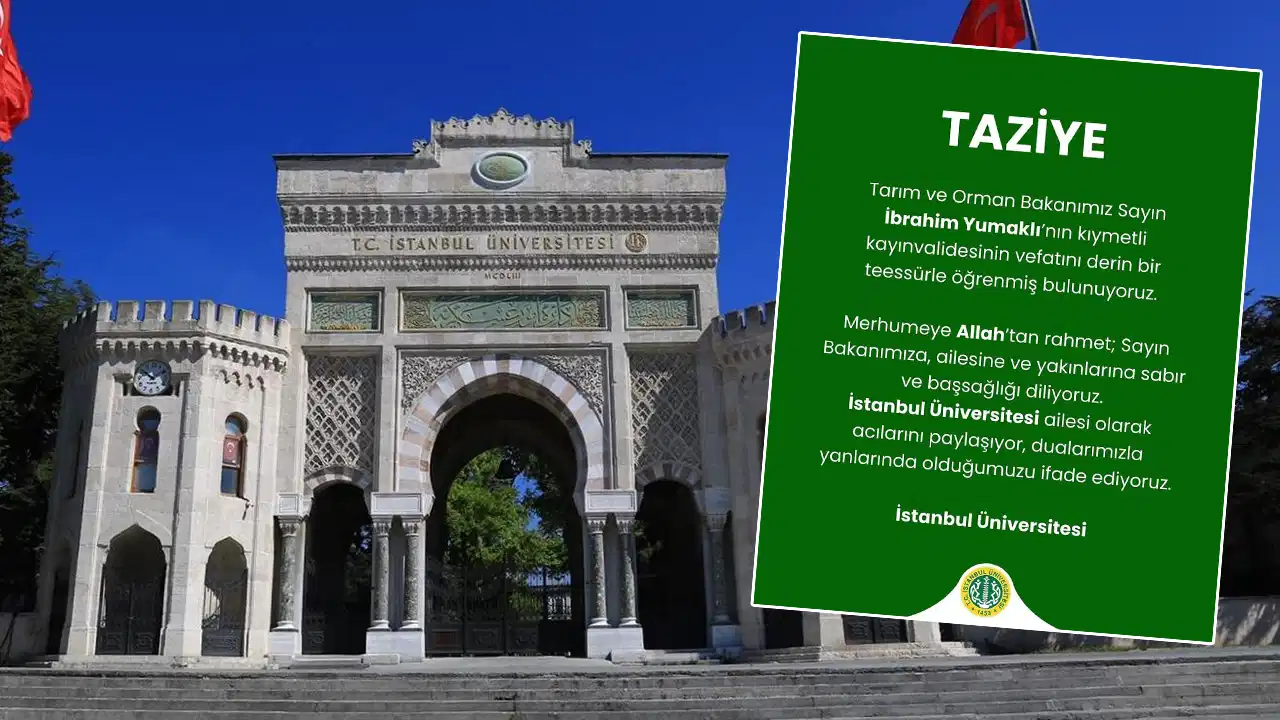 İstanbul Üniversitesi'nden 'kayınvalideye' taziye mesajı: Akademi siyasete mi teslim?