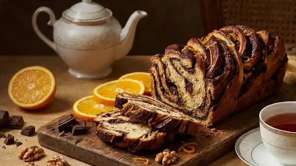 5 çayının tartışmasız yıldızı çikolatalı ve portakallı Babka