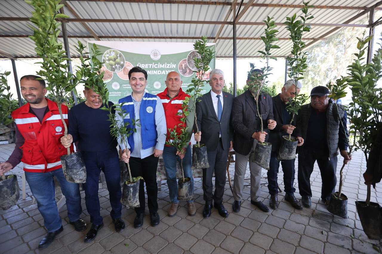 Zirai dondan zarar gören üreticilere fidan desteği