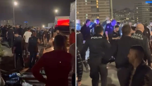 Bayrampaşa'da sebze hali birbirine girdi