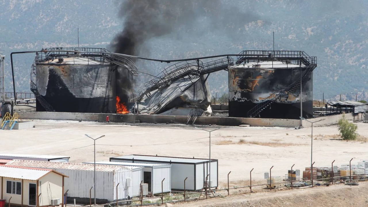 Kuzey Irak'ta petrol sahasına İHA'lı saldırı