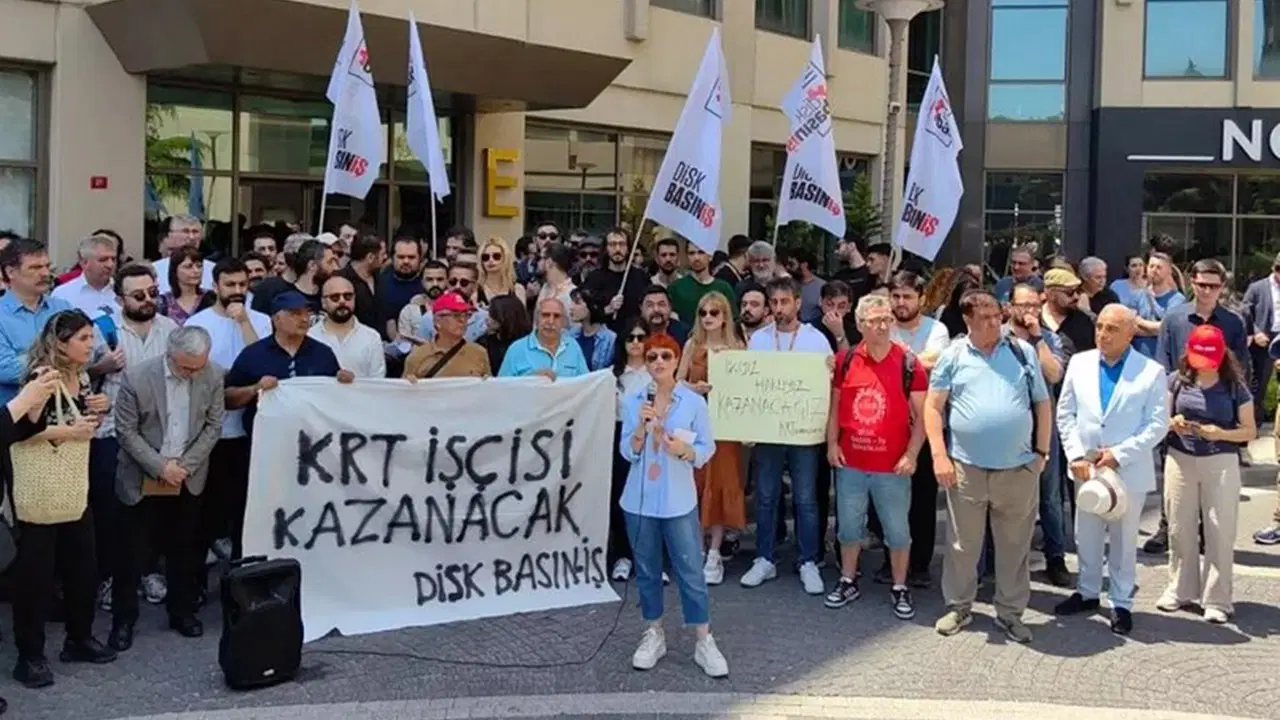 KRT çalışanlarının 20 günlük mücadelesi kazanımla sonuçlandı