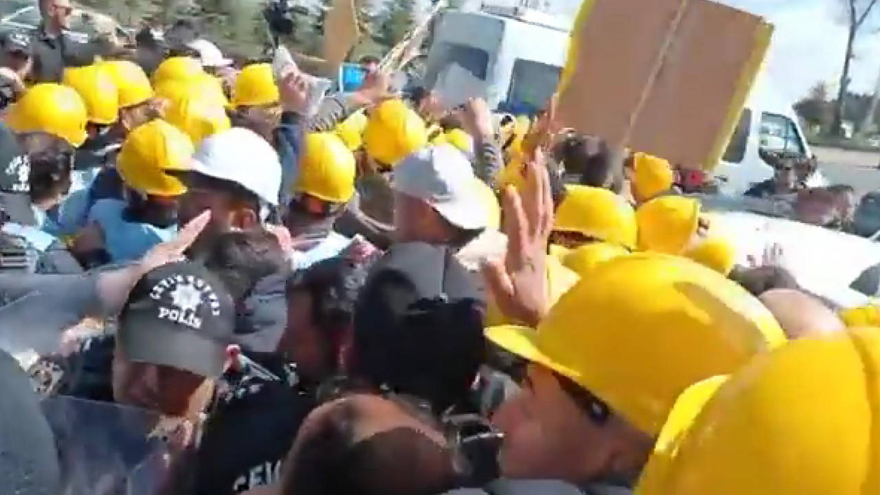Maden işçilerinin Ankara yürüyüşüne polis müdahalesi: Gökay Çakır ve Başaran Aksu gözaltına alındı