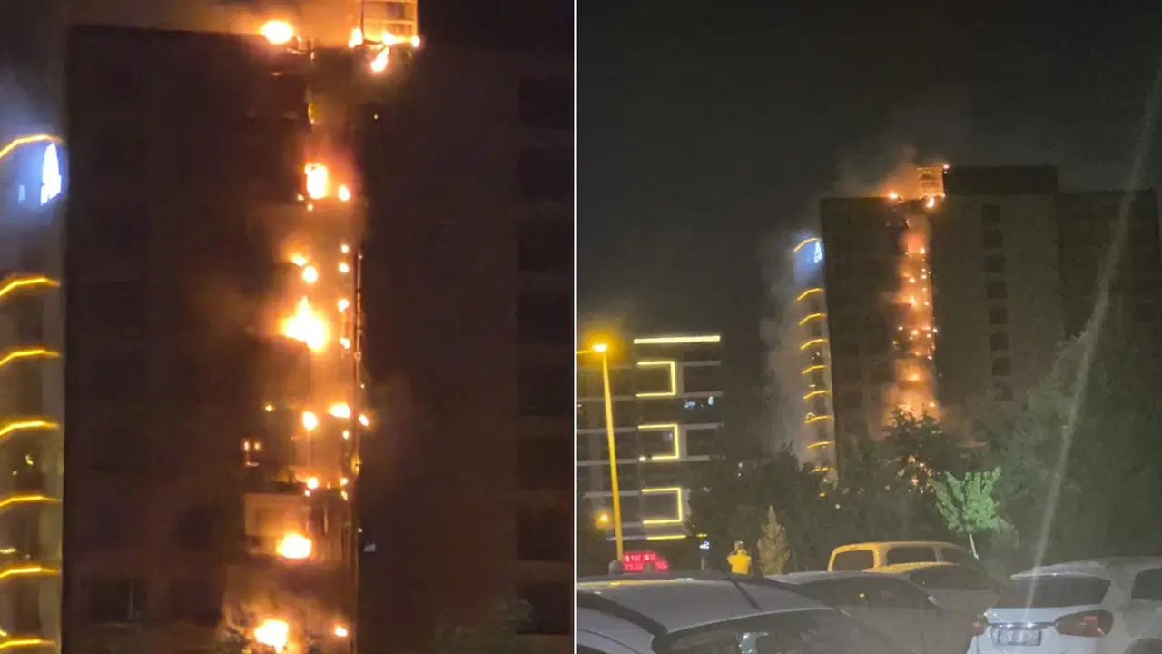 Diyarbakır’da plazada yangın: Bina tahliye edildi!