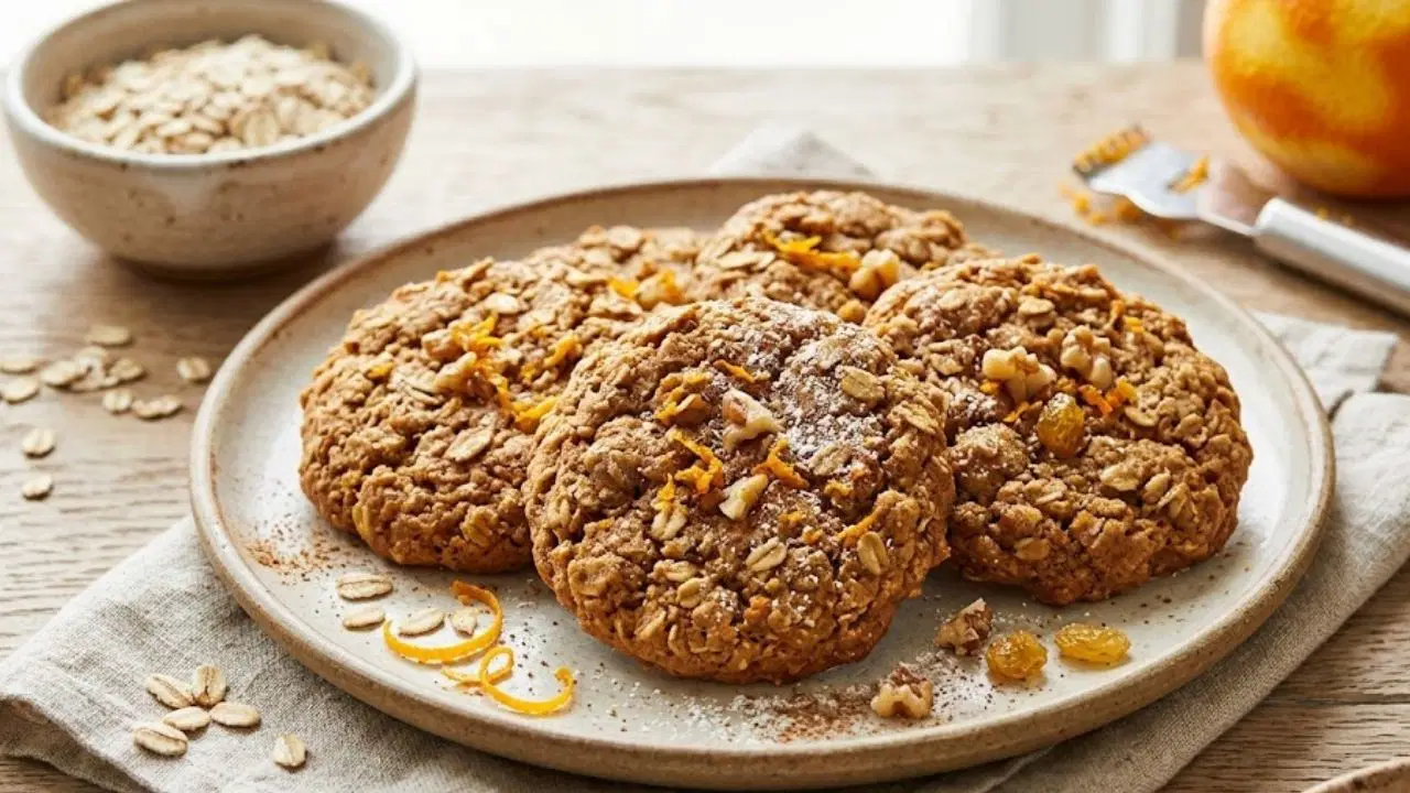 Tatlı krizlerine 15 dakikada hazırlayabileceğiniz sağlıklı atıştırmalık: Portakallı yulaflı kurabiye tarifi