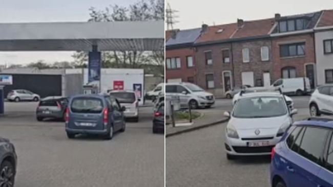 Belçika'da akaryakıt kuyrukları